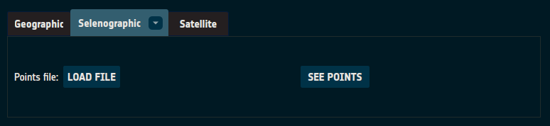 Multiple selenographic points input page