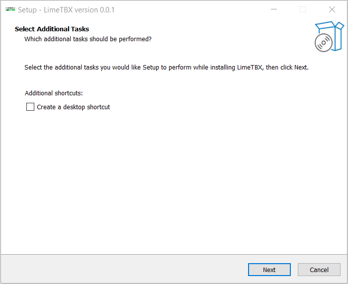 Windows installation wizard